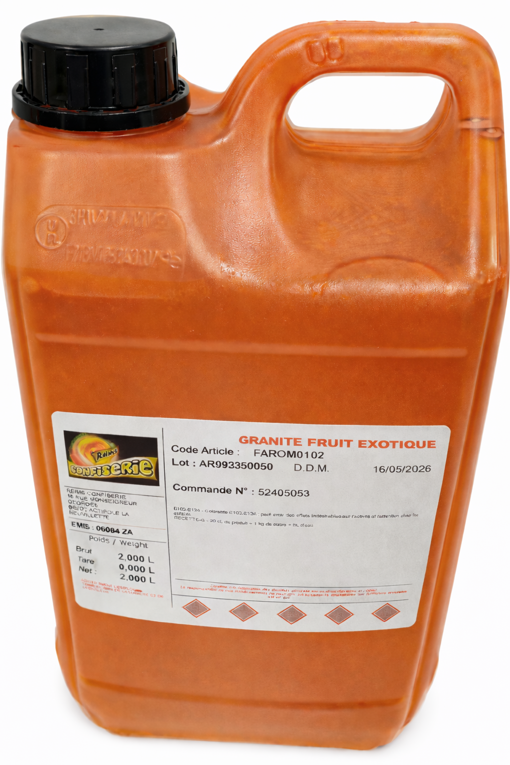 Granité arôme concentrée 2L Orange Fruits Exotique (Oasis Tropical) D 1346