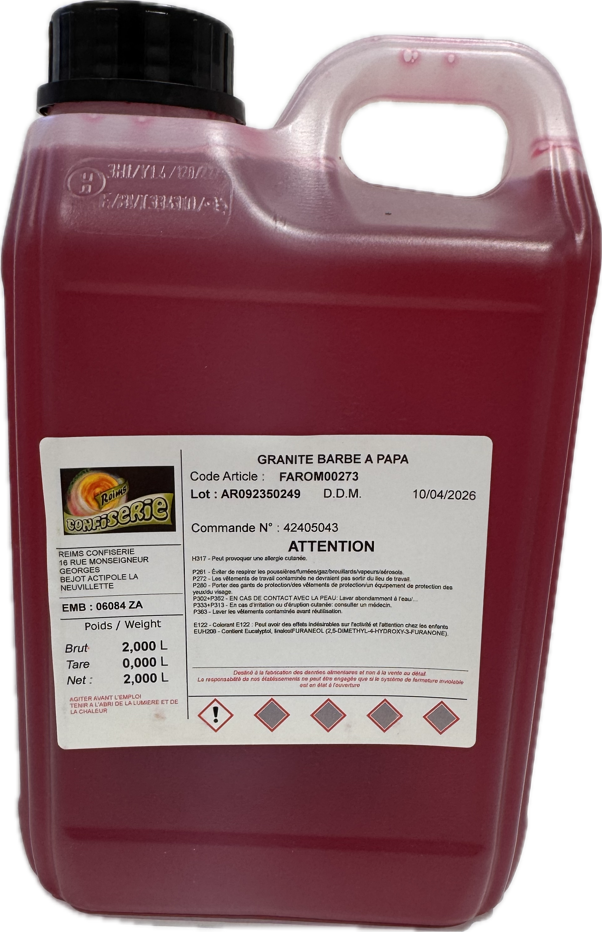 Granité arôme concentrée 2L Barbapapa