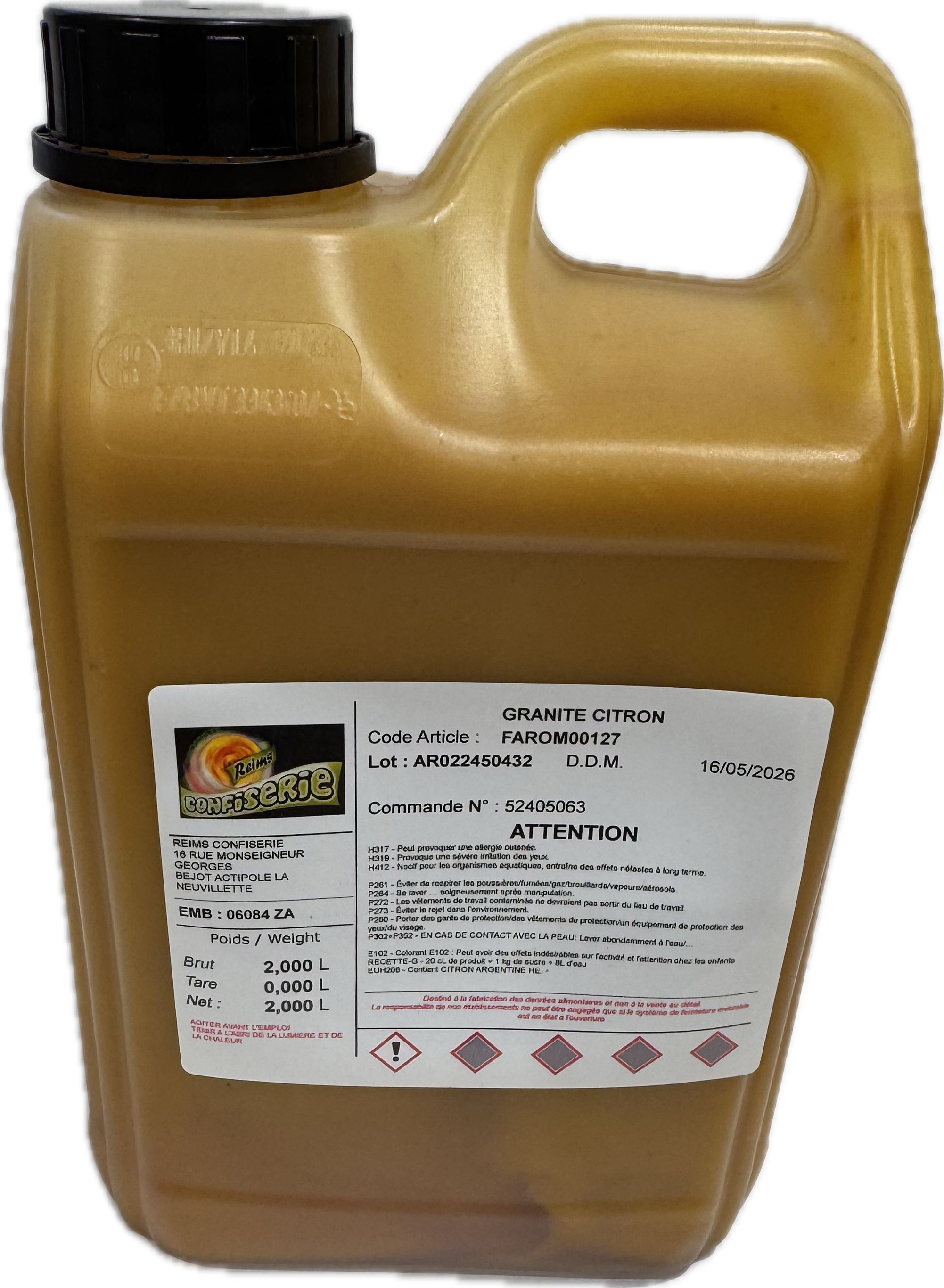 Granité arôme concentrée 2L Citron