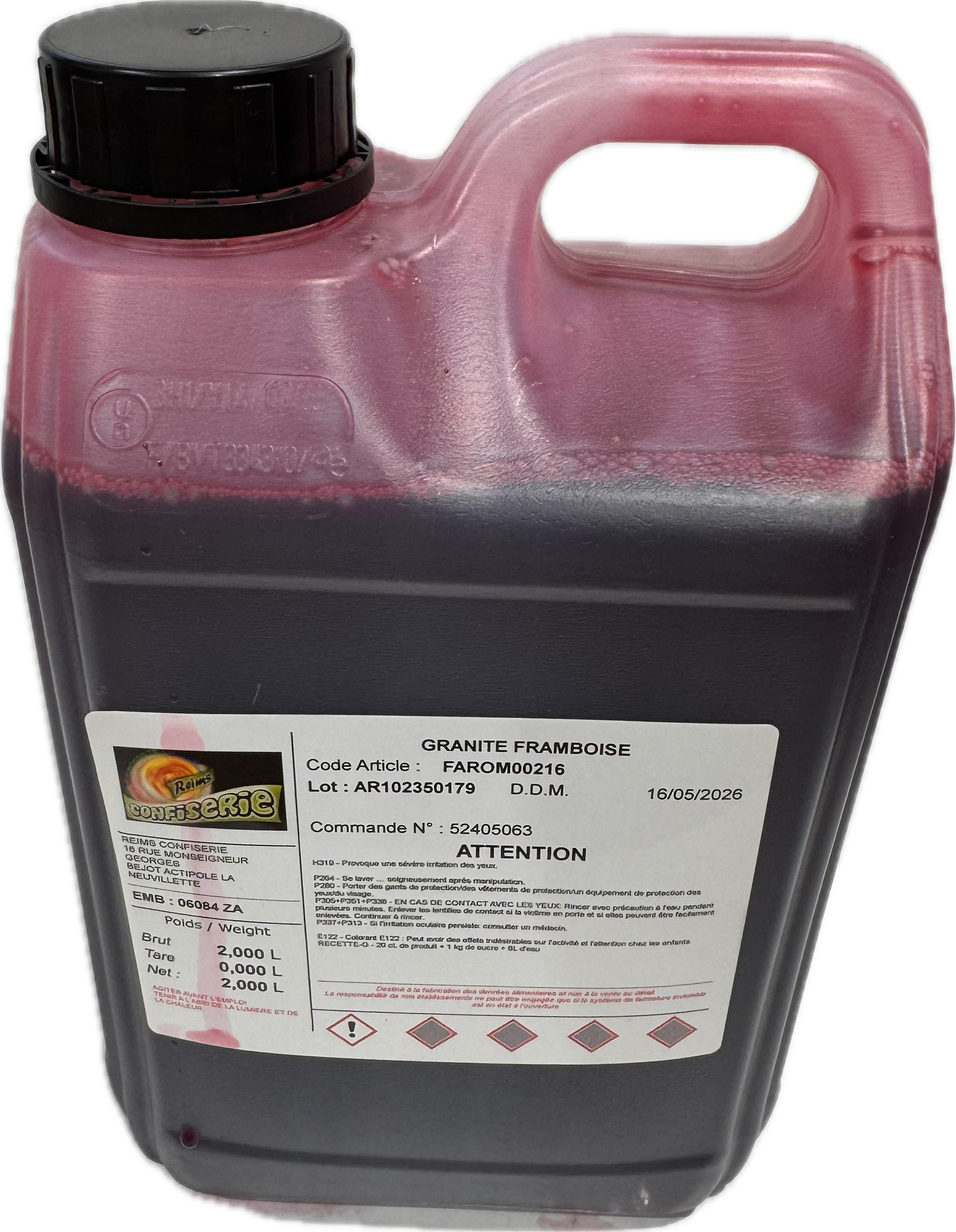 Granité arôme concentrée 2L Framboise