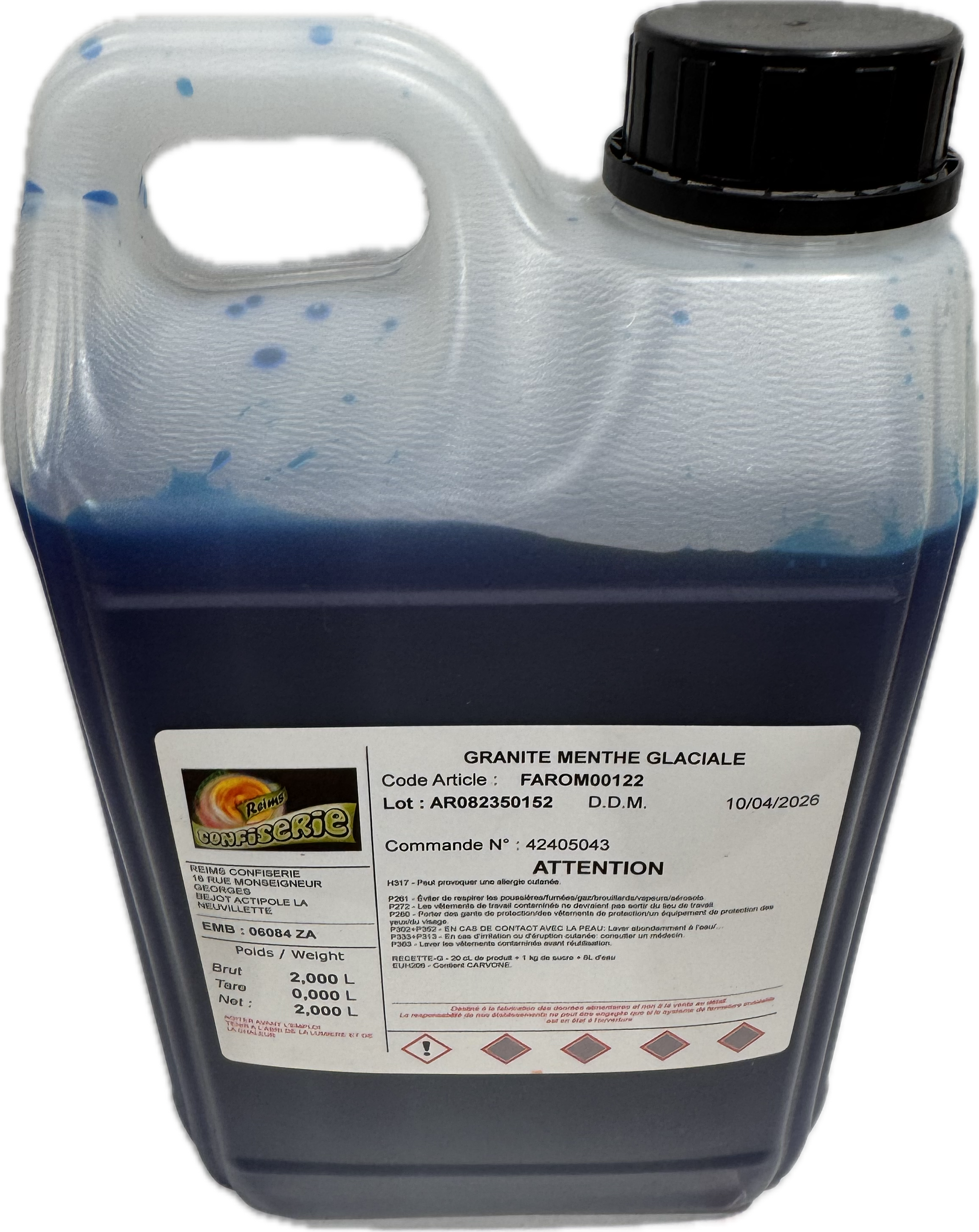 Granité arôme concentrée 2L Menthe Glaciale