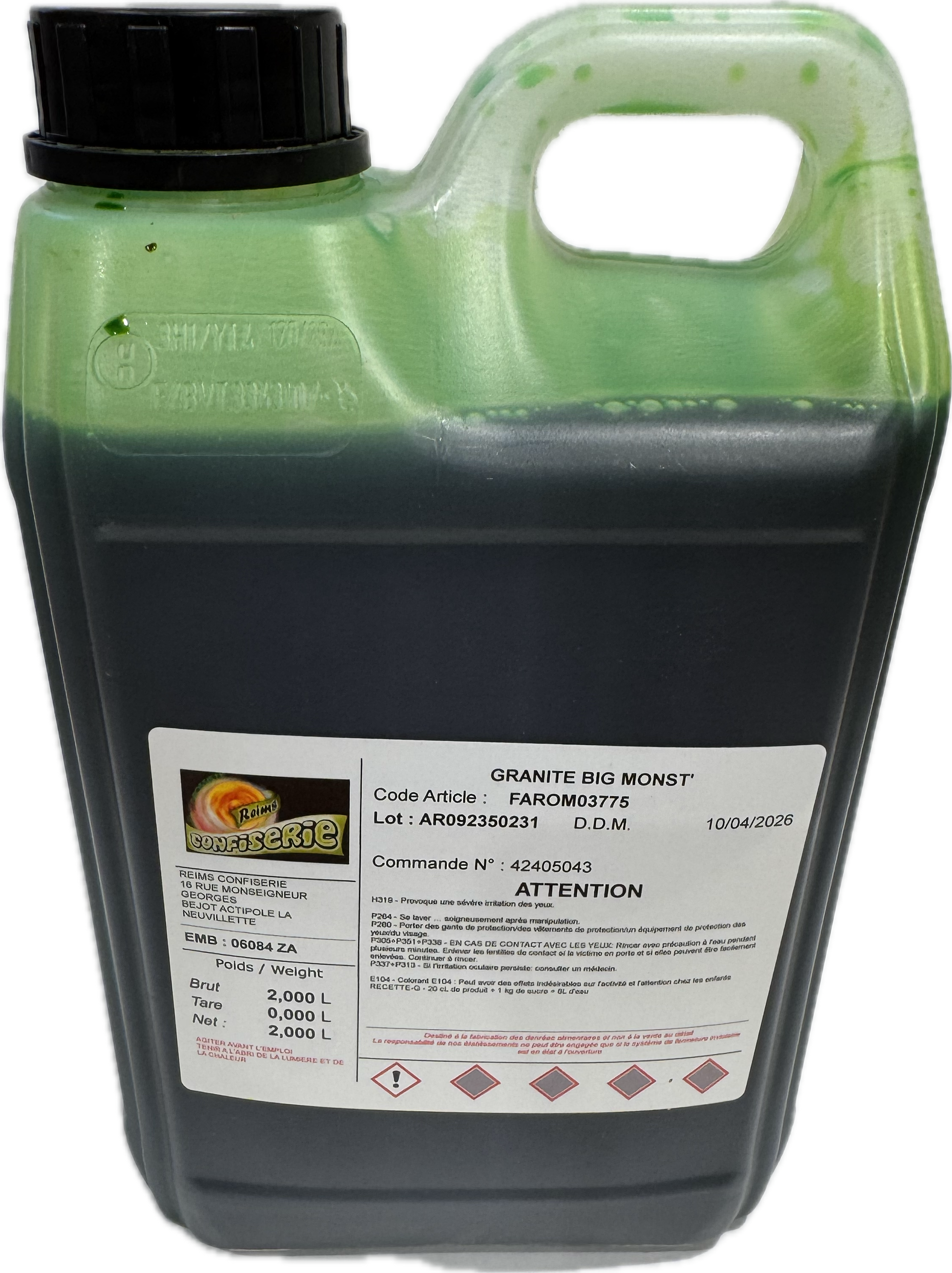 Granité arôme concentrée 2L Citron Menthe ( Mojito)