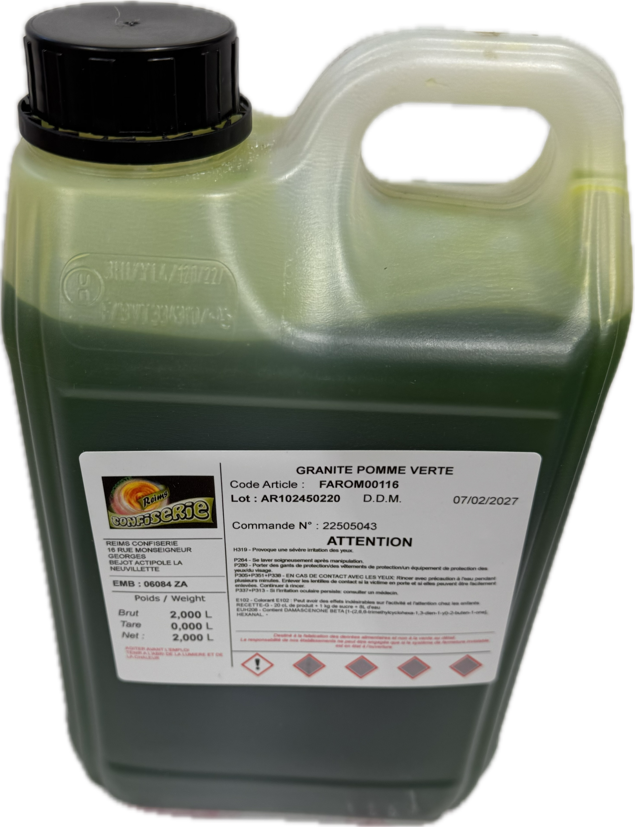 Granité arôme concentrée 2L Menthe Verte